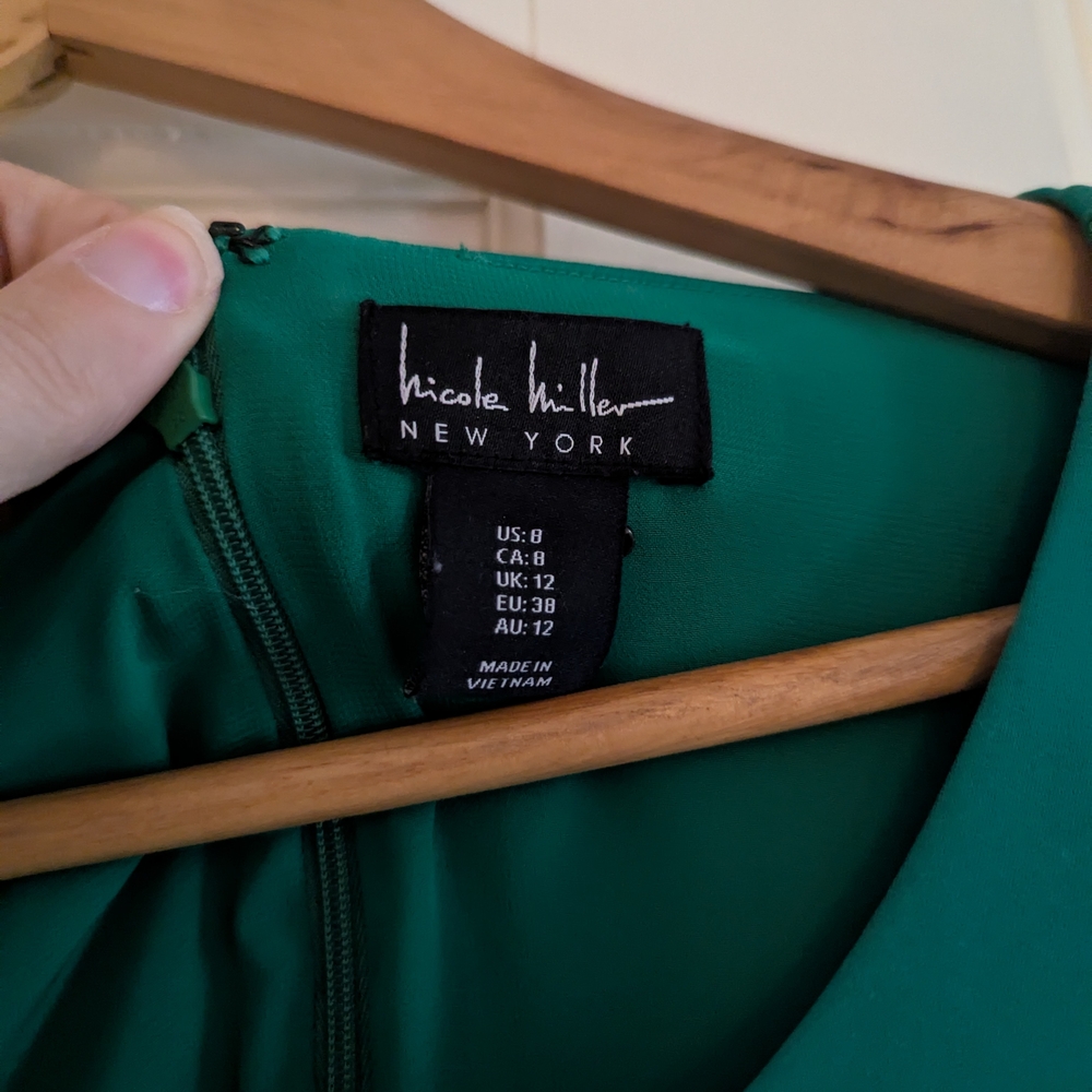 Nicole Miller Emerald Green Dress - Picture 3 of 6